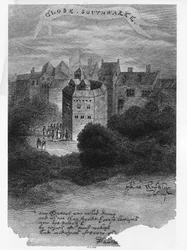 The Globe Theatre, Bankside, Southwark, after a drawing from 